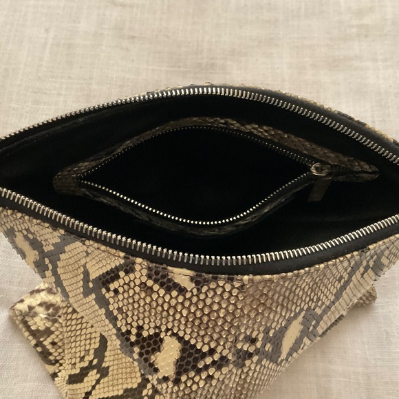 Elisabeth Weinstock Tokyo Cross-Body Bag Natural Taupe Snakeskin - Picture 13 of 16